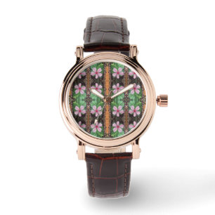 Reloj De Pulsera Floral Patrón de foto-arte 3D Elegancia sin tiempo