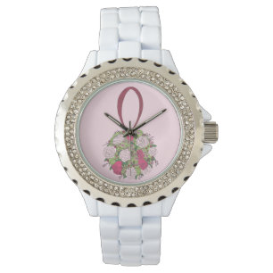 Reloj De Pulsera Floral rosa Novia Boda Bridesmaid Watch