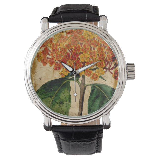Reloj De Pulsera Floral vibrante I (Anverso)