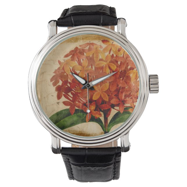 Reloj De Pulsera Floral vibrante III (Anverso)