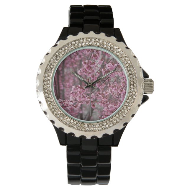 Reloj De Pulsera Florecimiento de cerezo sakura en rosa (Anverso)