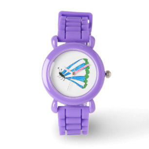 Reloj De Pulsera Florence Kids Red Purpurina Watch