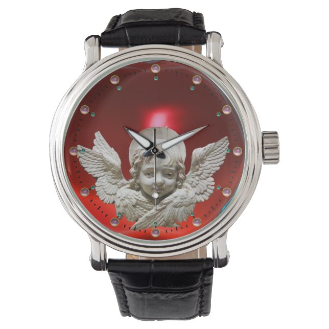 Reloj De Pulsera FLORENTINE RENAISSANCE ANGEL, Ruby Rojo (Anverso)