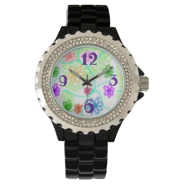 Reloj De Pulsera flores (Anverso)
