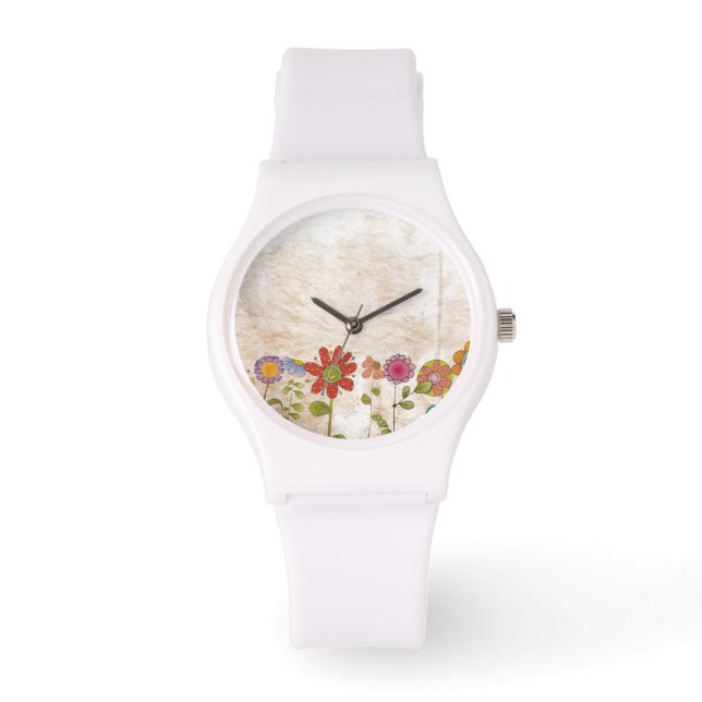 Reloj De Pulsera Flores (Anverso)