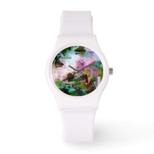 RELOJ DE PULSERA FLORES ABSTRACTOS