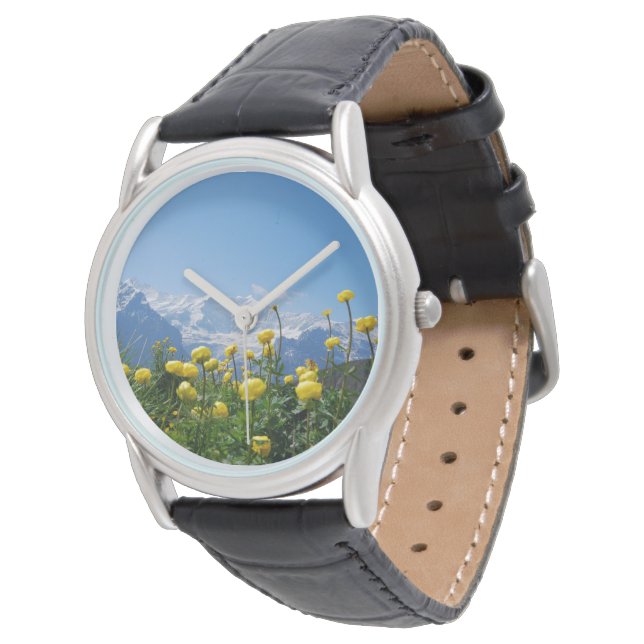 Reloj De Pulsera Flores | Alpes suizos Eiger Monch (Angular)