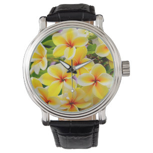 Reloj De Pulsera flores amarillas de lilo