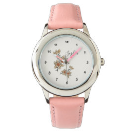 Reloj De Pulsera Flores beige