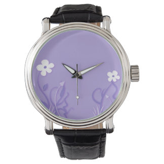 Reloj De Pulsera Flores blancas 5