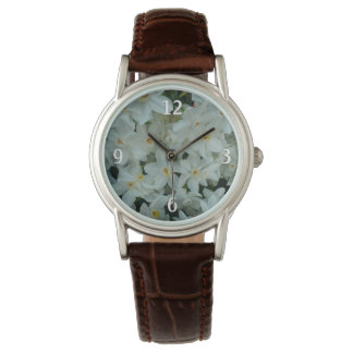 Reloj De Pulsera Flores blancas de arcissus paperblancas