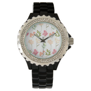 Reloj De Pulsera Flores botánicas imprimir estilo tradicional de ca
