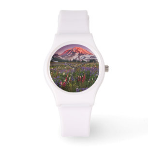 Reloj De Pulsera Flores coloridas en un parque nacional más