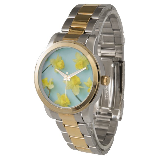 Reloj De Pulsera Flores | Daffoditos amarillos (Angular)