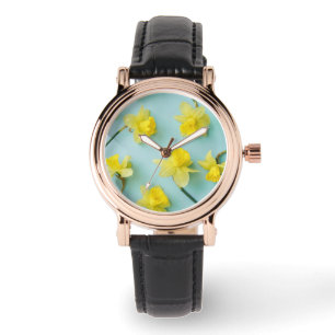 Reloj De Pulsera Flores Daffoditos amarillos