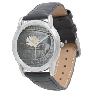 Reloj De Pulsera Flores   Daisy en Jeans Pocket