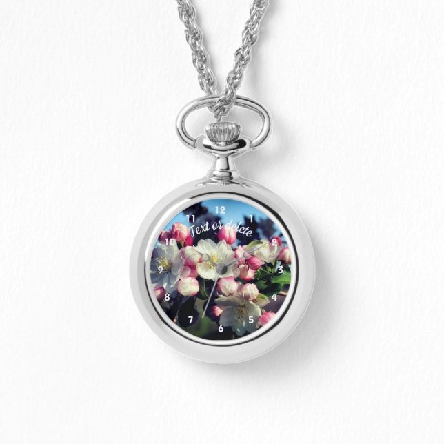 Reloj De Pulsera Flores de arce de primavera personalizadas (Anverso)