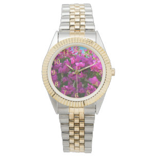 Reloj De Pulsera Flores de buganvillas en flor rosa, Unisex Watch