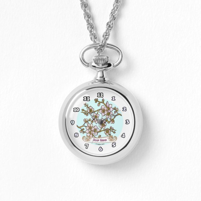 Reloj De Pulsera Flores de cerezo (Anverso)