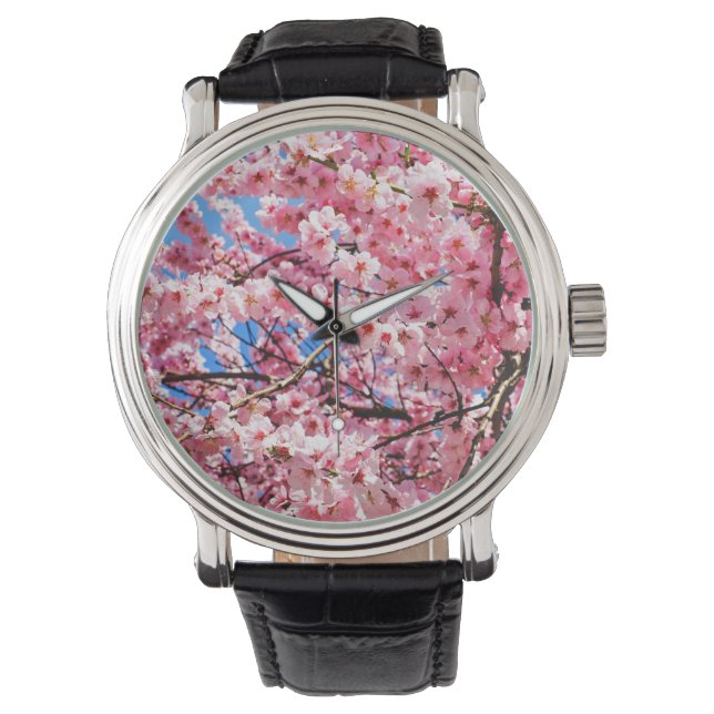 Reloj De Pulsera Flores de cerezo japonesas (Anverso)