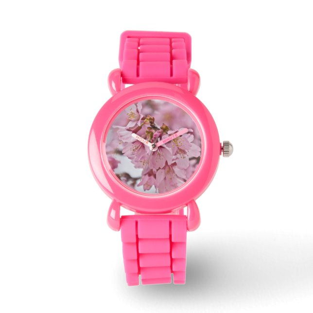Reloj De Pulsera Flores de cerezo Sakura Rosa Pálido (Anverso)