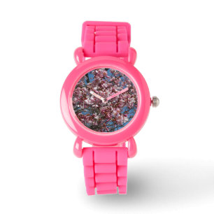 Reloj De Pulsera Flores de cerezo y flor de Blue Sky Spring