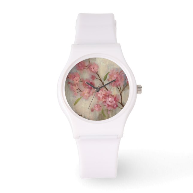 Reloj De Pulsera Flores de cerezo y rama (Anverso)