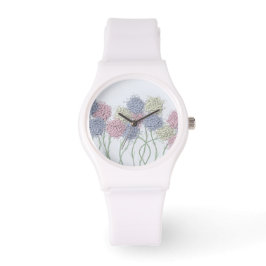 Reloj De Pulsera Flores de color pastel de bonito