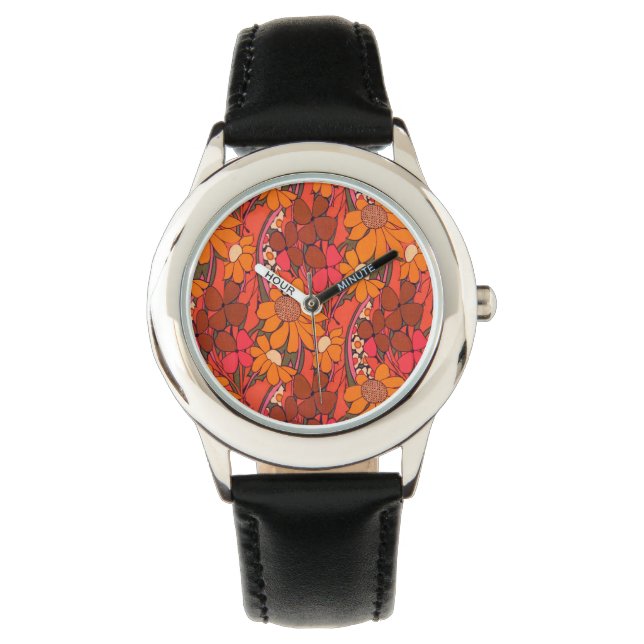 Reloj De Pulsera Flores de Falln Groovy (Anverso)