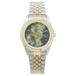 Reloj De Pulsera Flores de Foxglove blancas personalizadas