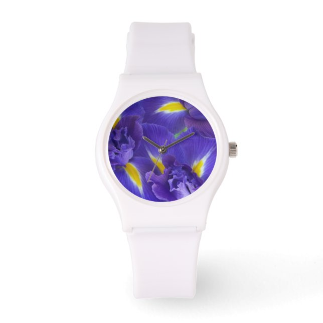 Reloj De Pulsera Flores de Iris (Anverso)