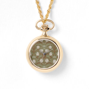 Reloj De Pulsera Flores de jardín de primavera sobre salvia