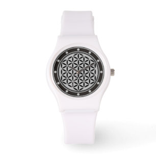 Reloj De Pulsera FLORES DE LA VIDA - Símbolo sagrado de geometría c