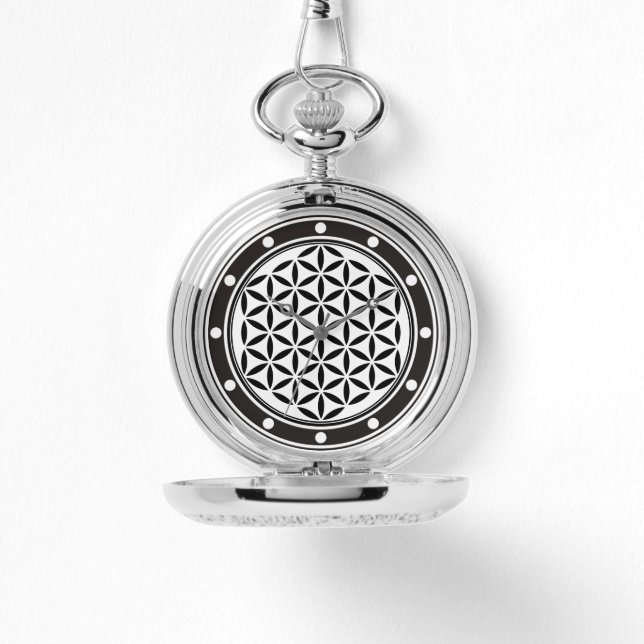 Reloj De Pulsera FLORES DE LA VIDA - Símbolo sagrado de geometría c (Anverso)