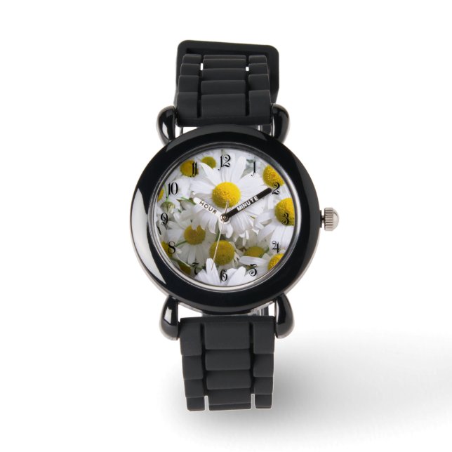 Reloj De Pulsera Flores de margarita (Anverso)