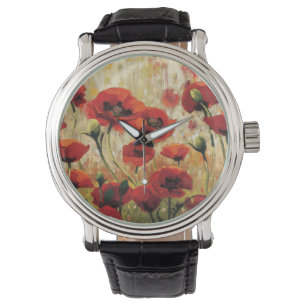 Reloj De Pulsera Flores de primavera en un jardín