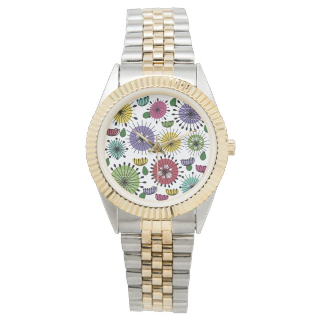 Reloj De Pulsera Flores de Scandi (Anverso)