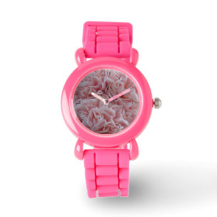 Reloj De Pulsera Flores de terciopelo rosa Mallow