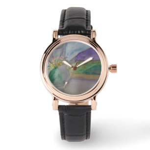Reloj De Pulsera Flores En El Viento
