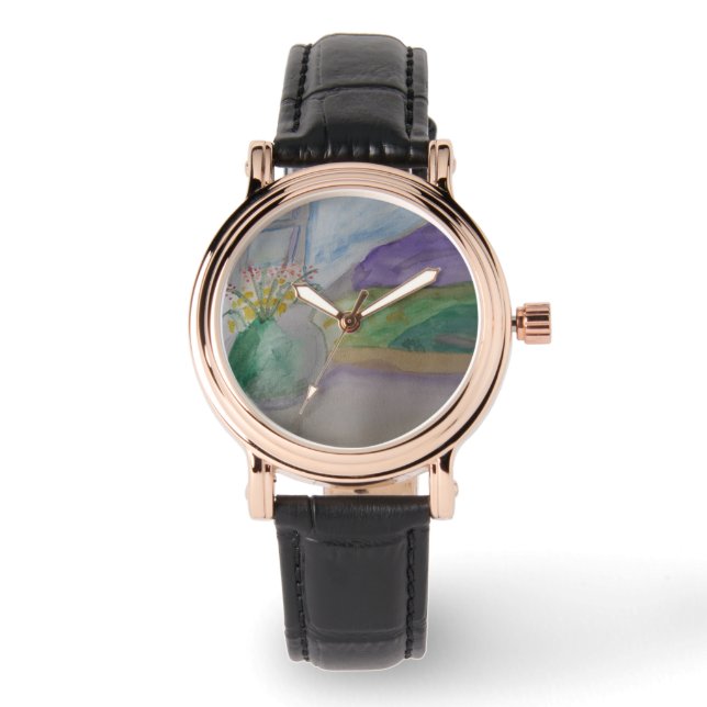 Reloj De Pulsera Flores En El Viento (Anverso)