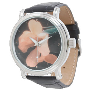 Reloj De Pulsera Flores en pizarra, versión 4