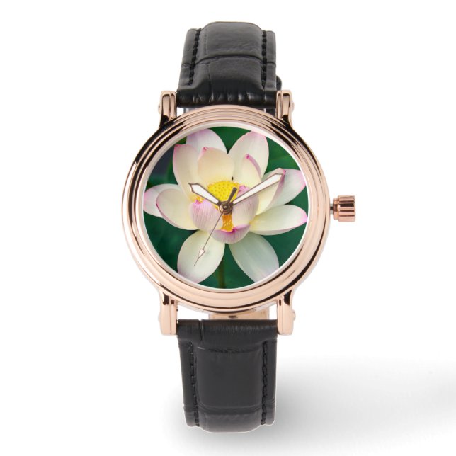 Reloj De Pulsera Flores | Flor de agua Lotus (Anverso)