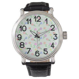 Reloj De Pulsera Flores geométricas