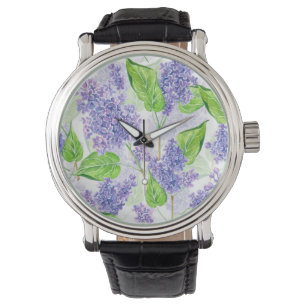 Reloj De Pulsera Flores lilicas acuáticas