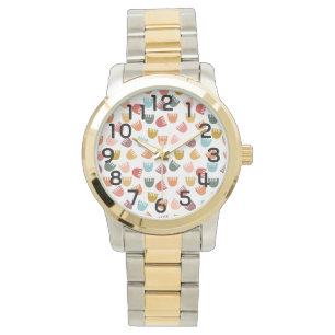 Reloj De Pulsera Flores mixtas de boho