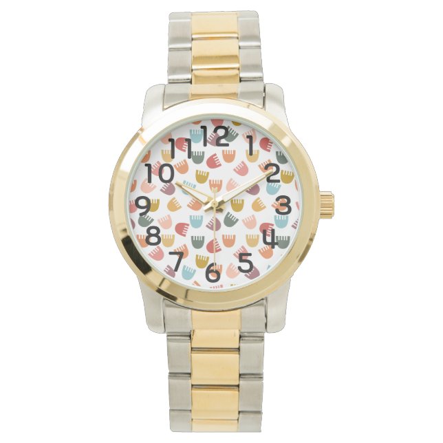 Reloj De Pulsera Flores mixtas de boho (Anverso)