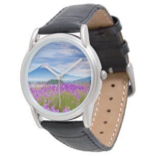 Reloj De Pulsera Flores Monte Fugi Japón