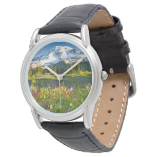 Reloj De Pulsera Flores   Mt. Rainier Wildflowers