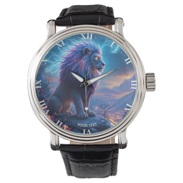 Reloj De Pulsera Flores Nocturnas de León Aburrido (Anverso)