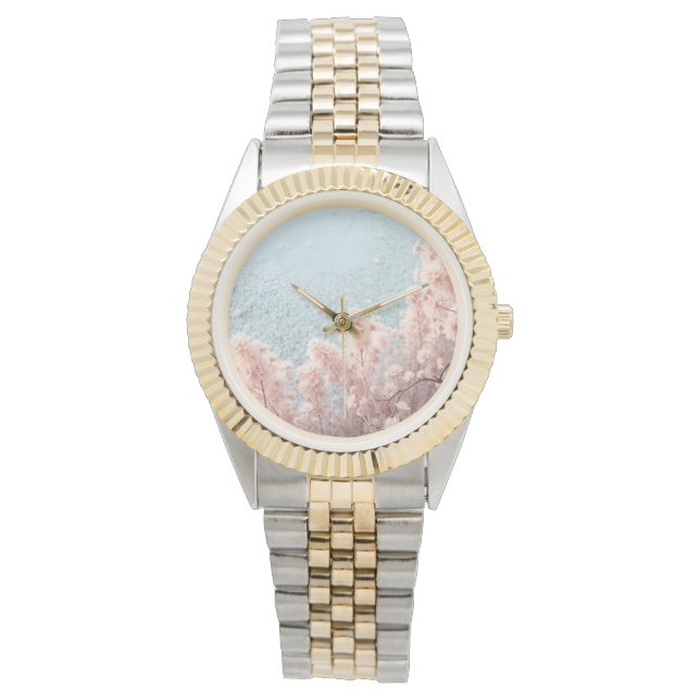 Reloj De Pulsera Flores Pequeñas Fluidos (Anverso)